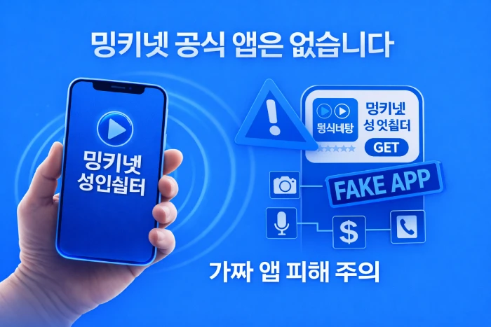 밍키넷 가짜 앱 주의